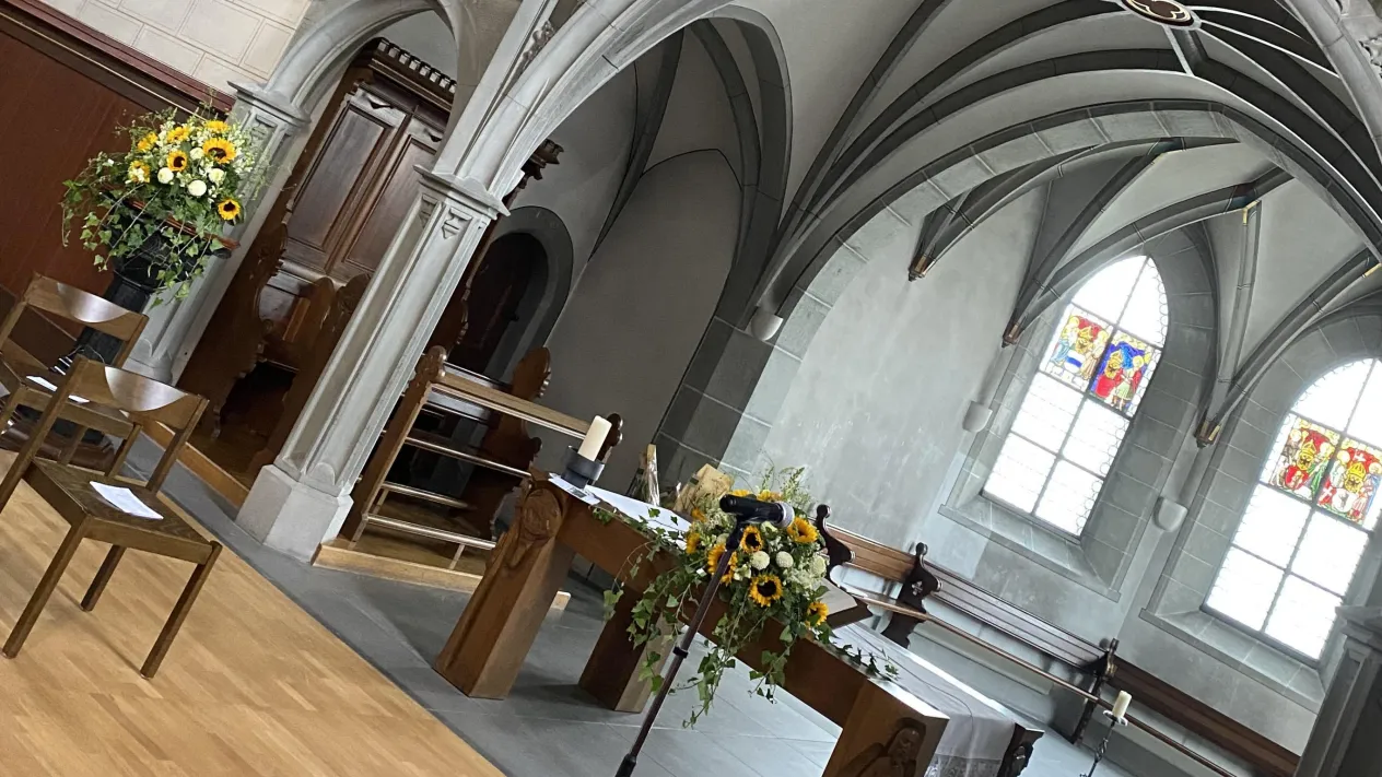 Chor Evang Kirche Rheineck (Foto: Gina Oesch)