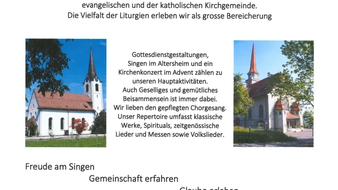 Flyer &Ouml;kum. Kirchenchor St.Margrethen